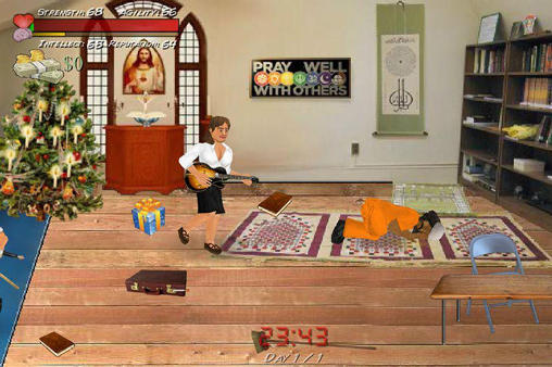 Gameplay of the Hard Time: Prison sim for Android phone or tablet.