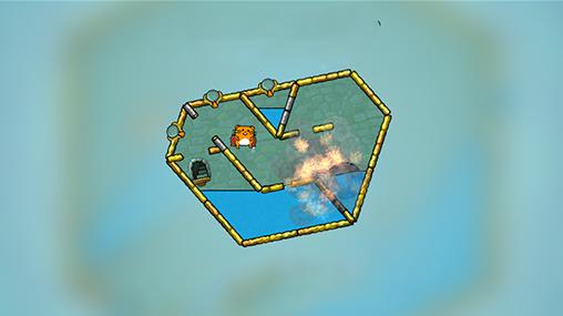 Gameplay of the Hasty hamster and the sunken pyramid: A water puzzle for Android phone or tablet.