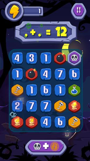 Gameplay of the Haunted numbers for Android phone or tablet.