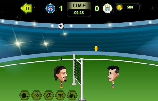 Gameplay of the Head football: Soccer stars for Android phone or tablet.