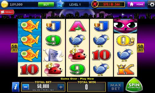 Gameplay of the Heart of Vegas: Casino slots for Android phone or tablet.