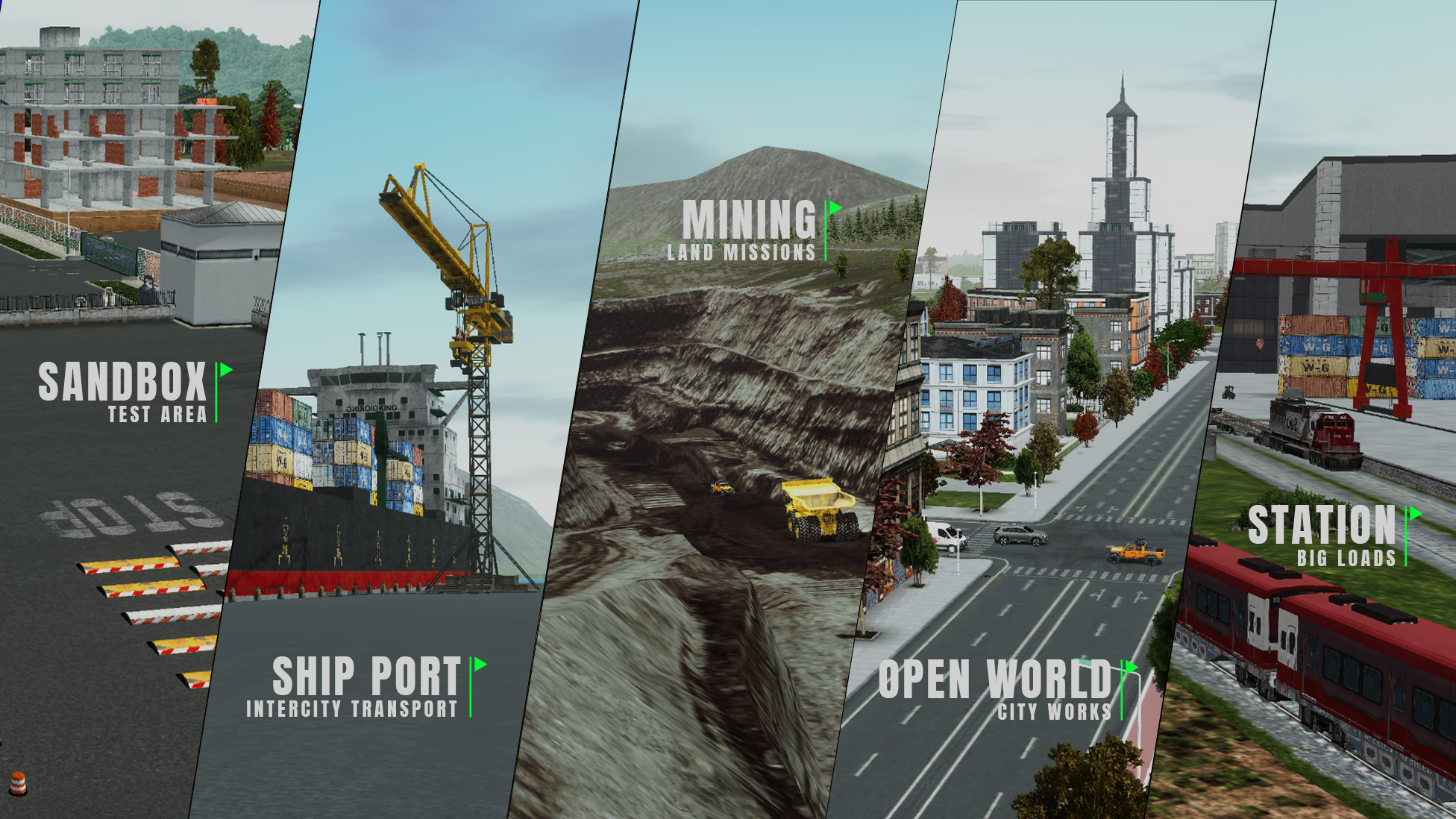 Heavy Machines & Construction - Android game screenshots.