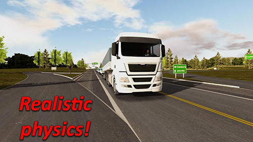 Gameplay of the Heavy truck simulator for Android phone or tablet.