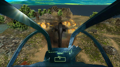 Gameplay of the Heli world war gunship strike for Android phone or tablet.