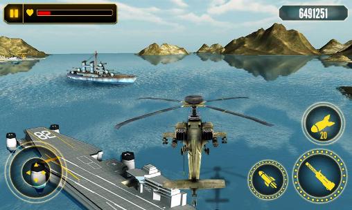 Gameplay of the Helicopter battle 3D for Android phone or tablet.