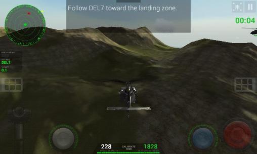 Gameplay of the Helicopter sim pro for Android phone or tablet.