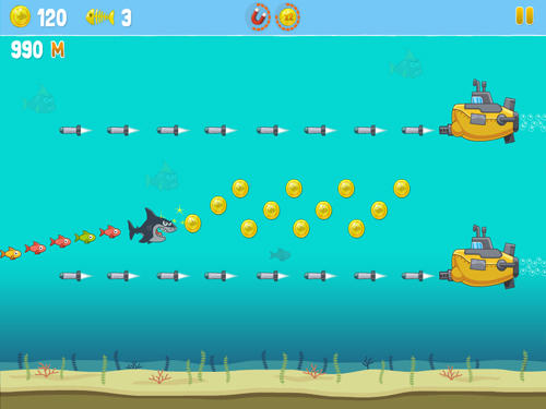 Hero shark - Android game screenshots.