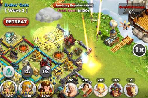 Gameplay of the Hero sky: Epic guild wars for Android phone or tablet.