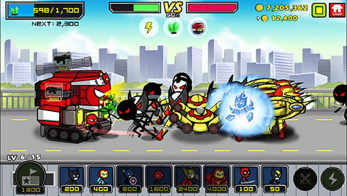Heroes wars: Super stickman defense - Android game screenshots.