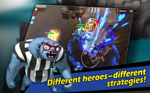 Gameplay of the Heroes and knights: Rise of darkness for Android phone or tablet.