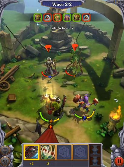 Gameplay of the Heroes and runes for Android phone or tablet.