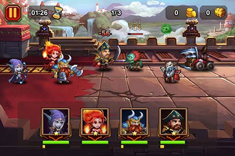 Gameplay of the Heroes charge for Android phone or tablet.