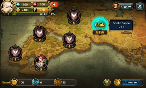 Gameplay of the Heroes of Atlan for Android phone or tablet.