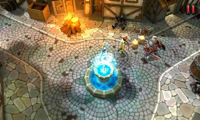 Gameplay of the Heroes of destiny for Android phone or tablet.
