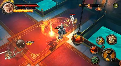 Gameplay of the Heroes of dungeon for Android phone or tablet.