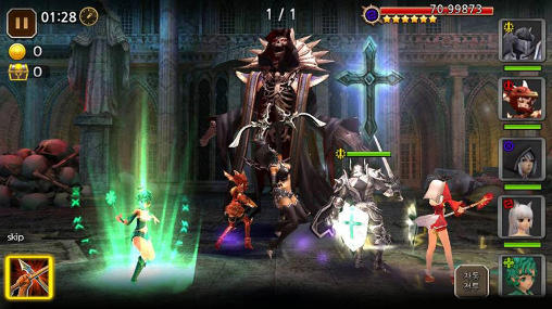 Gameplay of the Heroes of gods for Android phone or tablet.