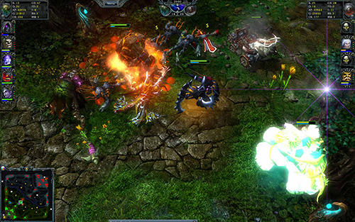 Gameplay of the Heroes of Newerth for Android phone or tablet.