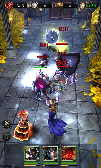 Gameplay of the Heroes of night for Android phone or tablet.