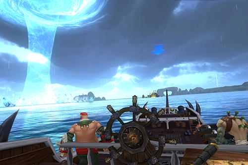 Gameplay of the Heroes of the seven seas VR for Android phone or tablet.
