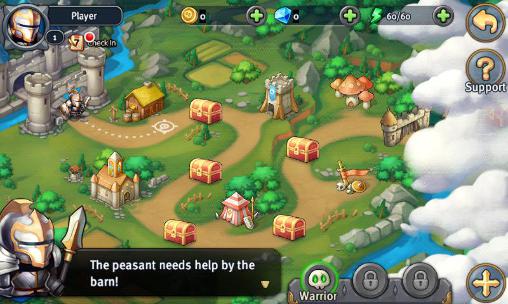 Gameplay of the Heroes tactics and strategy for Android phone or tablet.