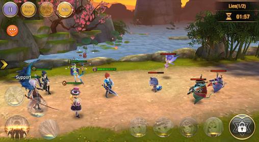 Gameplay of the Heroes warsong for Android phone or tablet.