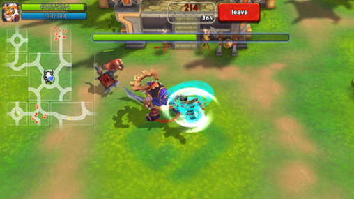 Gameplay of the Herofall: Warlords of Skyland for Android phone or tablet.