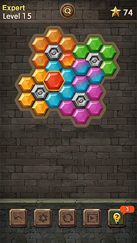 Hexa block quest - Android game screenshots.