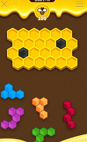 Hexa buzzle - Android game screenshots.