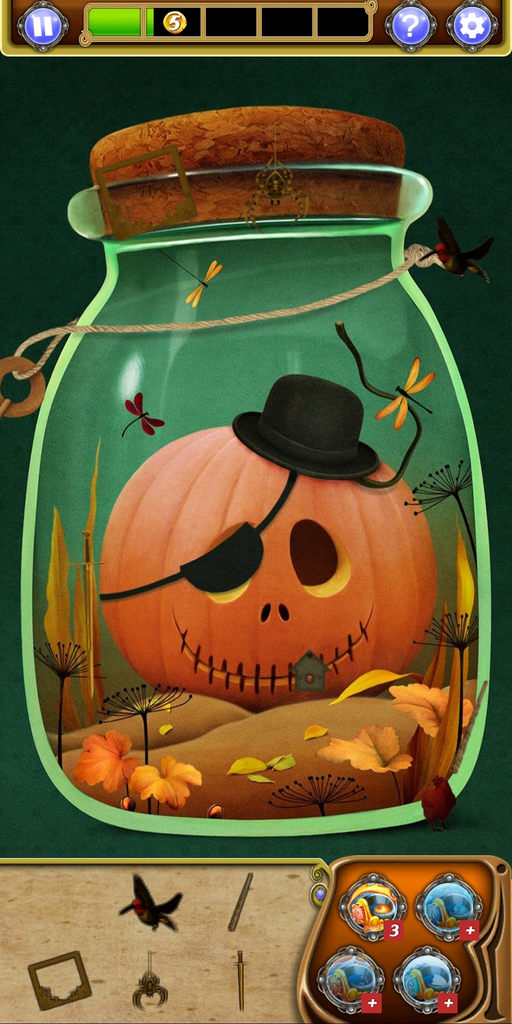 Hidden Object Halloween Haunts - Android game screenshots.