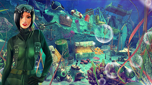 Hidden objects: Submarine monster. Seek and find - Android game screenshots.
