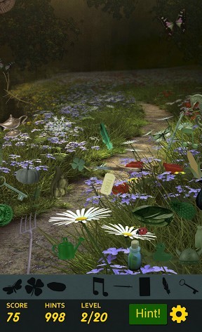 Gameplay of the Hidden object: Summer garden for Android phone or tablet.