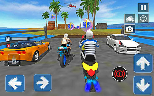 High speed sports bike sim 3D - Android game screenshots.