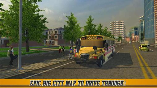 Gameplay of the High school bus driver 2 for Android phone or tablet.