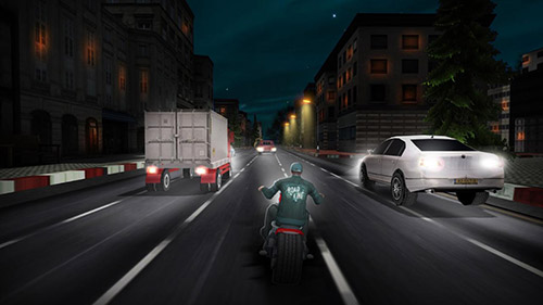 Highway moto rider: Traffic race - Android game screenshots.