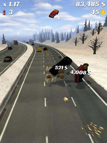 Gameplay of the Highway Crash: Derby for Android phone or tablet.
