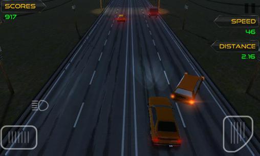 Gameplay of the Highway traffic driver for Android phone or tablet.