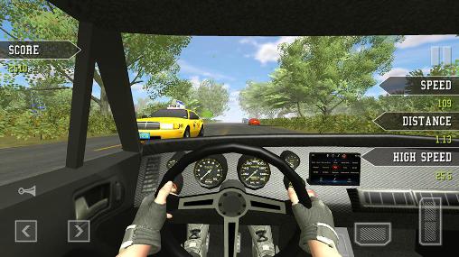 Gameplay of the Highway traffic driving for Android phone or tablet.