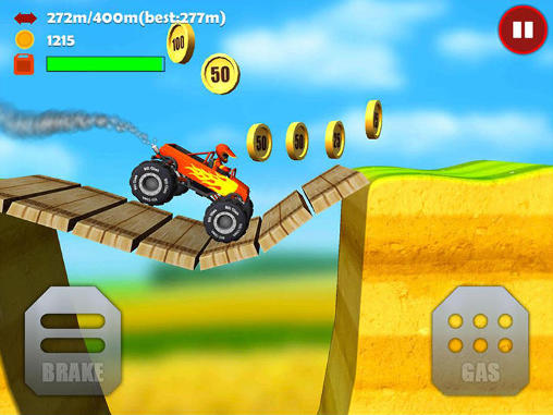 Gameplay of the Hill climb 3D: Offroad racing for Android phone or tablet.