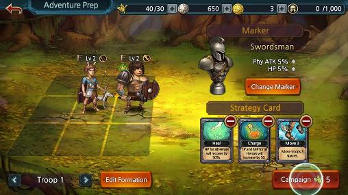 Gameplay of the Historia for Android phone or tablet.
