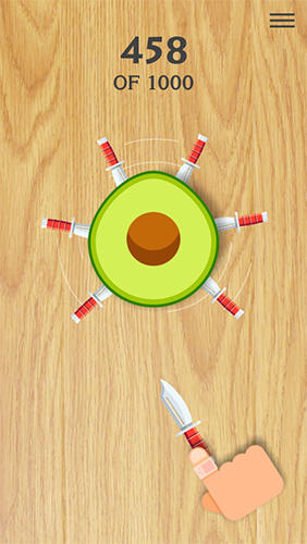 Hit the fruit: Flip the knife - Android game screenshots.