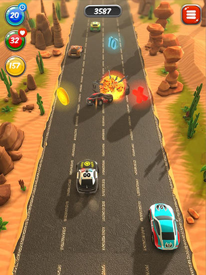 Gameplay of the Hit dodge zbang for Android phone or tablet.