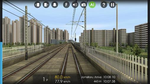 Gameplay of the Hmmsim 2: Train simulator for Android phone or tablet.