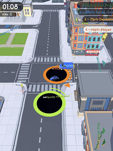Hole.io - Android game screenshots.