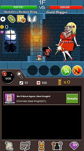 Homeless demon king - Android game screenshots.