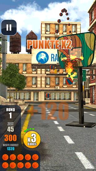 Gameplay of the Hood hoops: Basketball for Android phone or tablet.