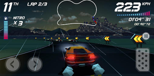 Gameplay of the Horizon chase for Android phone or tablet.