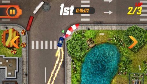 Gameplay of the Hot wheels: Showdown for Android phone or tablet.