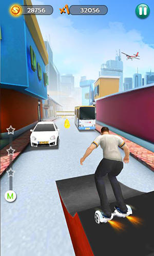 Hoverboard surfers 3D - Android game screenshots.