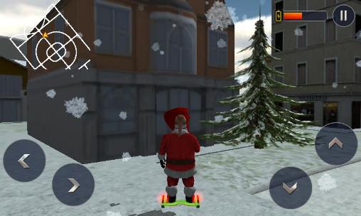 Gameplay of the Hoverboard rider 3D: Santa Xmas for Android phone or tablet.
