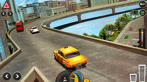 HQ taxi driving 3D - Android game screenshots.